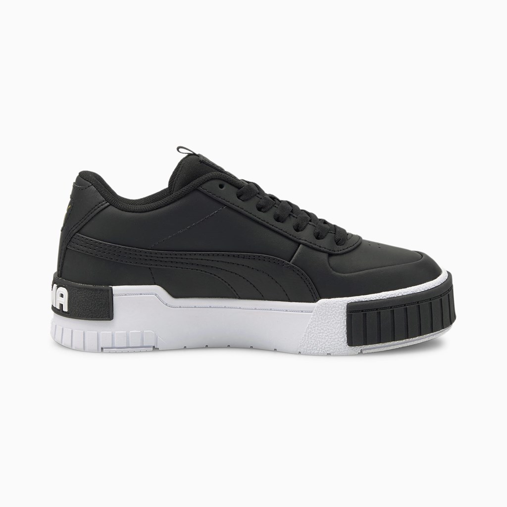 Puma Cali Sports Jr Joggesko Jente Svarte Hvite | UZ8179452