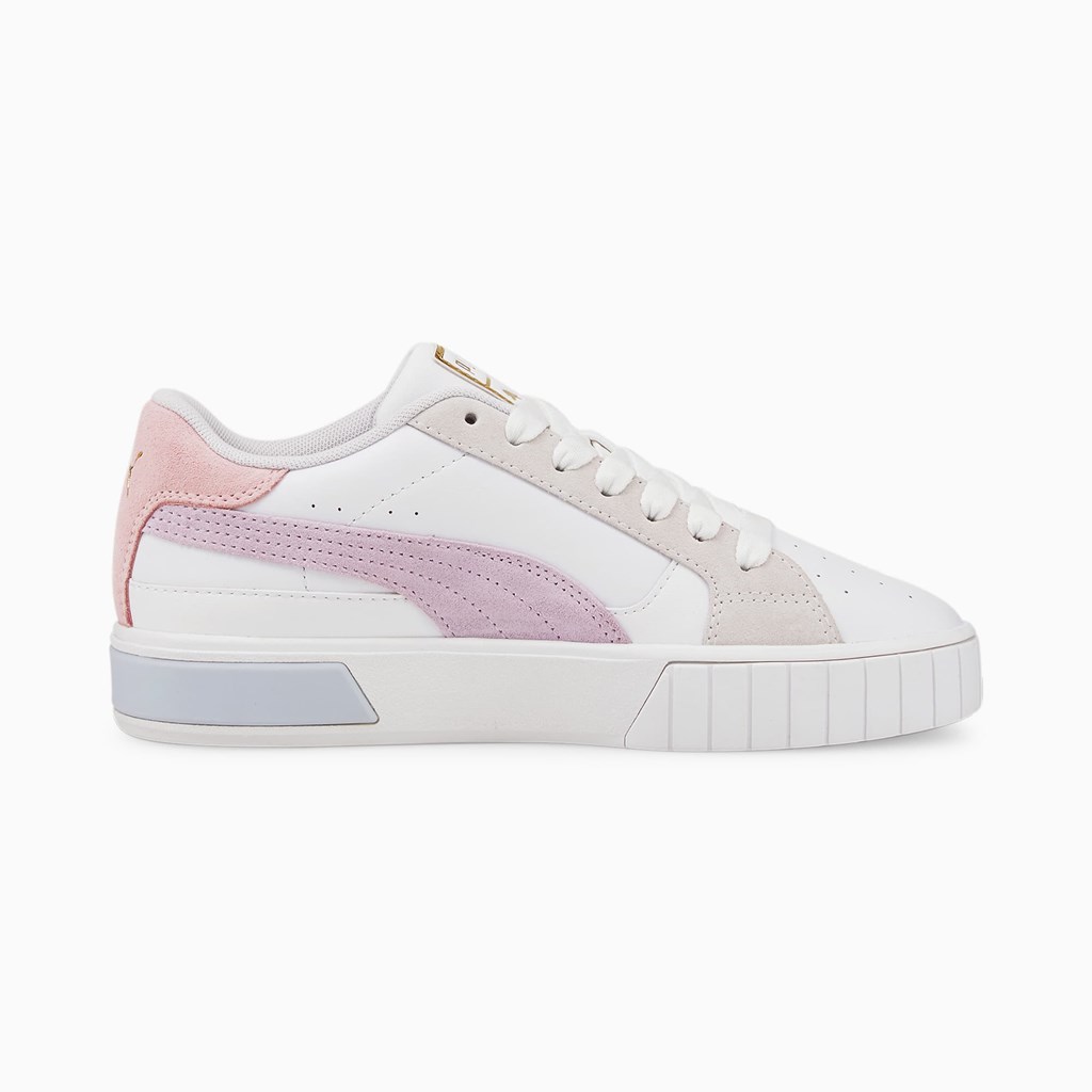 Puma Cali Star Joggesko Dame Hvite Lavendel | NF1725460