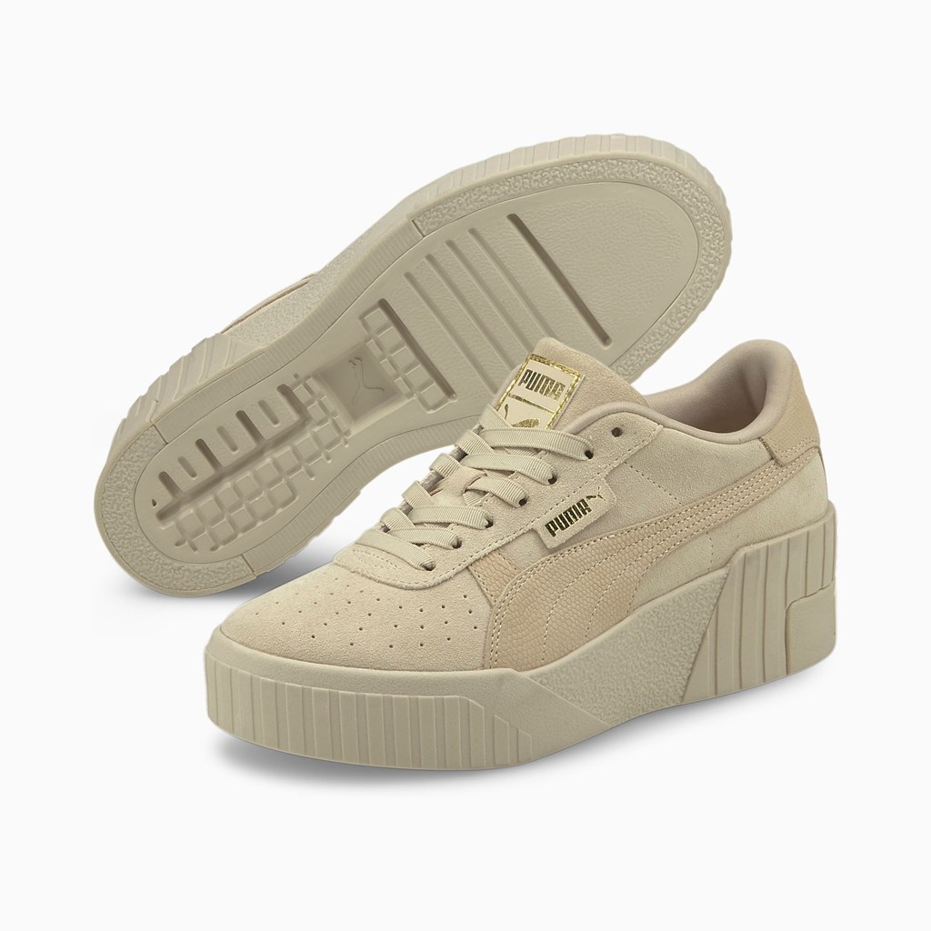 Puma Cali Wedge Tonal Joggesko Dame Gull | AD6290315