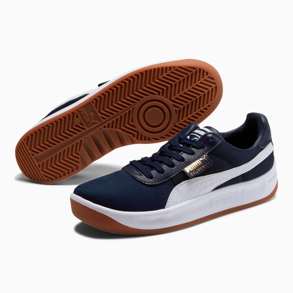 Puma California Vanlige Joggesko Herre Hvite Gull | OT9317462