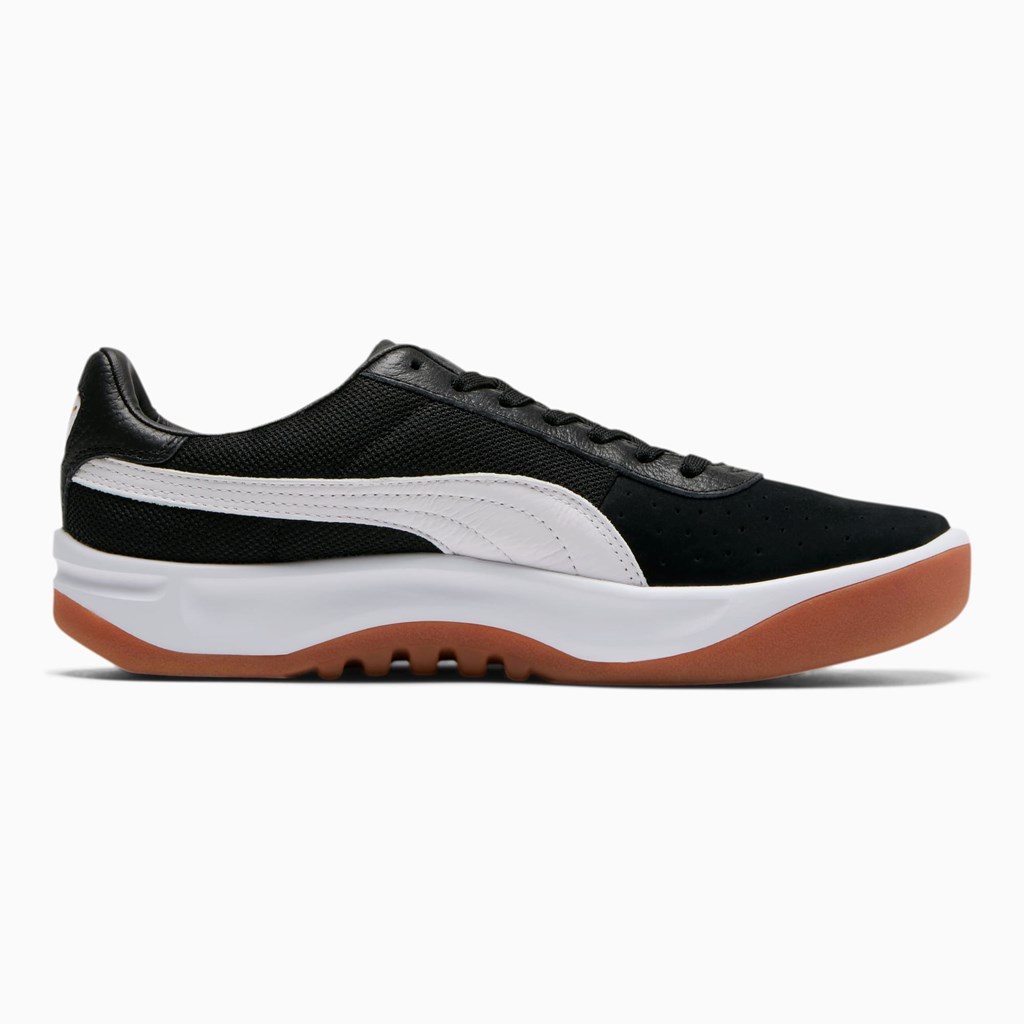 Puma California Vanlige Joggesko Herre Svarte Hvite Gull | XN9361028