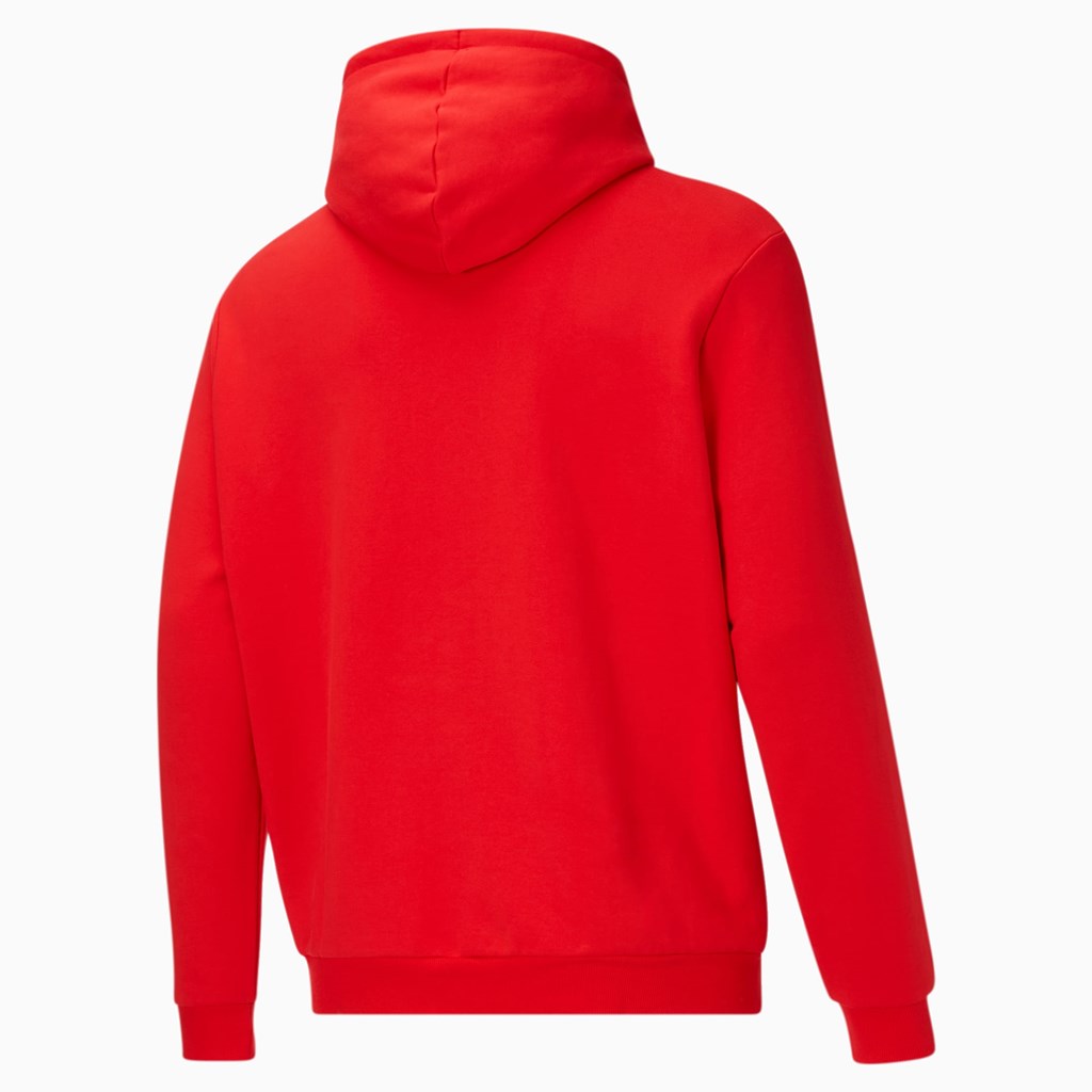 Puma Classic Logo Hoodie FL BT Hettegensere Herre Rød Hvite | 154CTZAWY