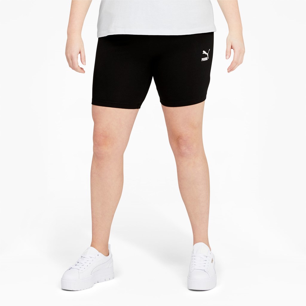 Puma Classics 7" Kort Leggings Dame Svarte | 215LIJMFU