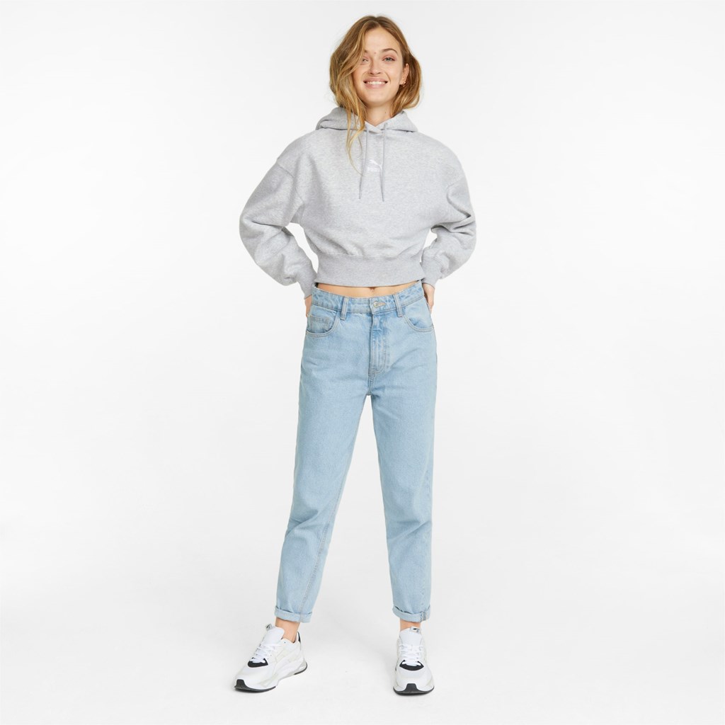 Puma Classics Cropped Hettegensere Dame Lyse | 378YLKHXZ