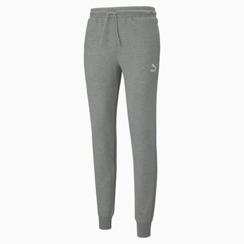 Puma Classics Cuffed Sweatpants Herre Medium Gray Heather | UK1769832