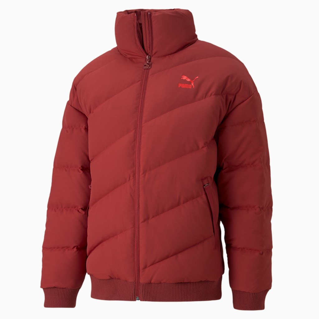 Puma Classics Down Bomber Jakke Herre Rød | 904BMUFJR