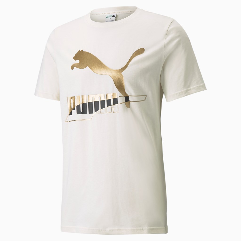 Puma Classics Graphics Løpe Tskjorte Herre Ivory Glow | 721IERGVT