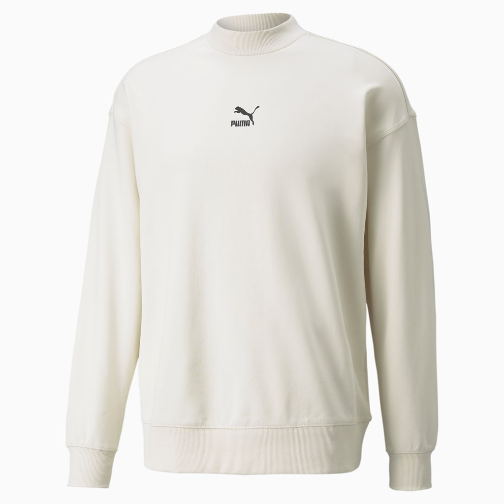 Puma Classics High Crew Neck Gensere Herre Ivory Glow | CI0276985