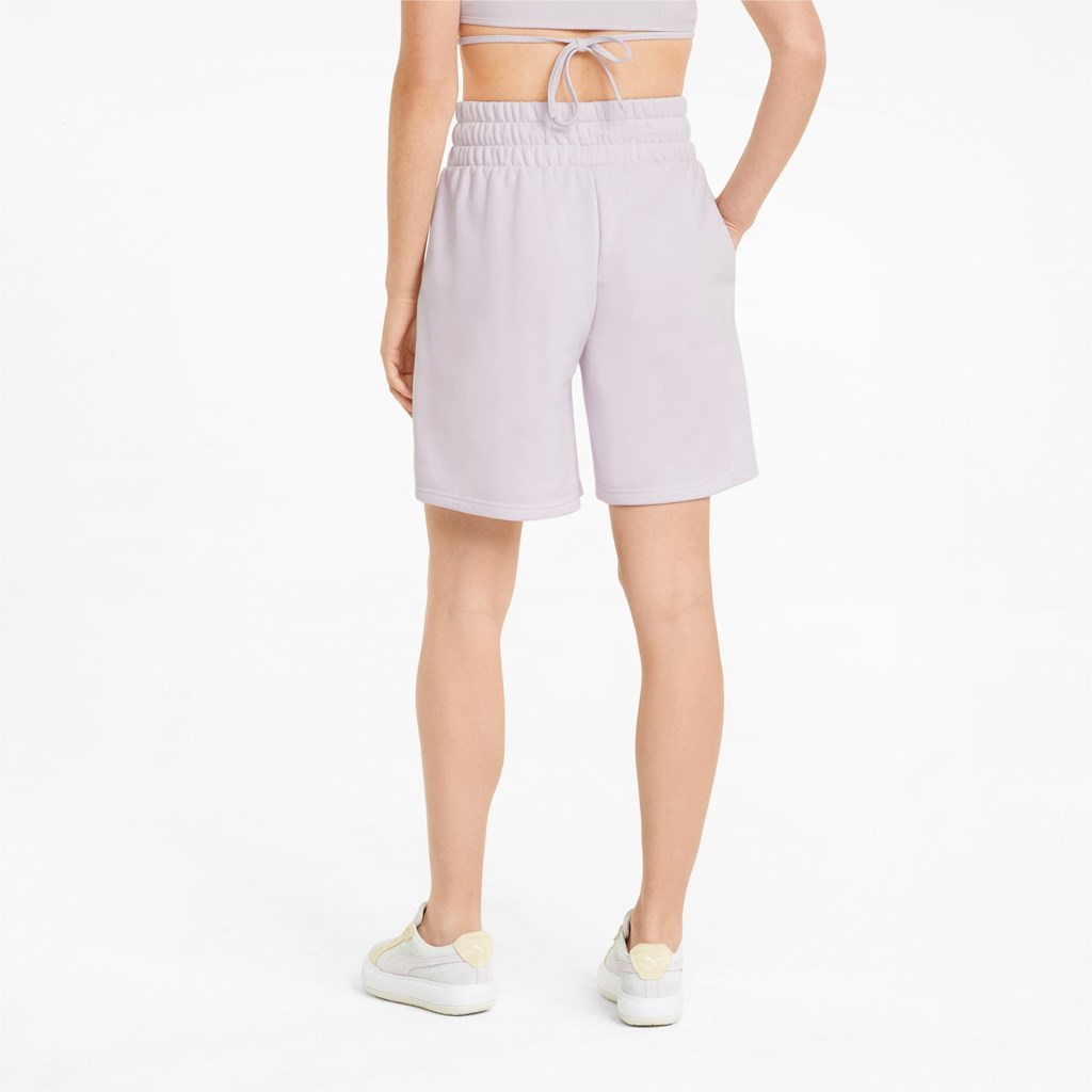 Puma Classics High-Liv Shorts Dame Lavendel | OB6910345