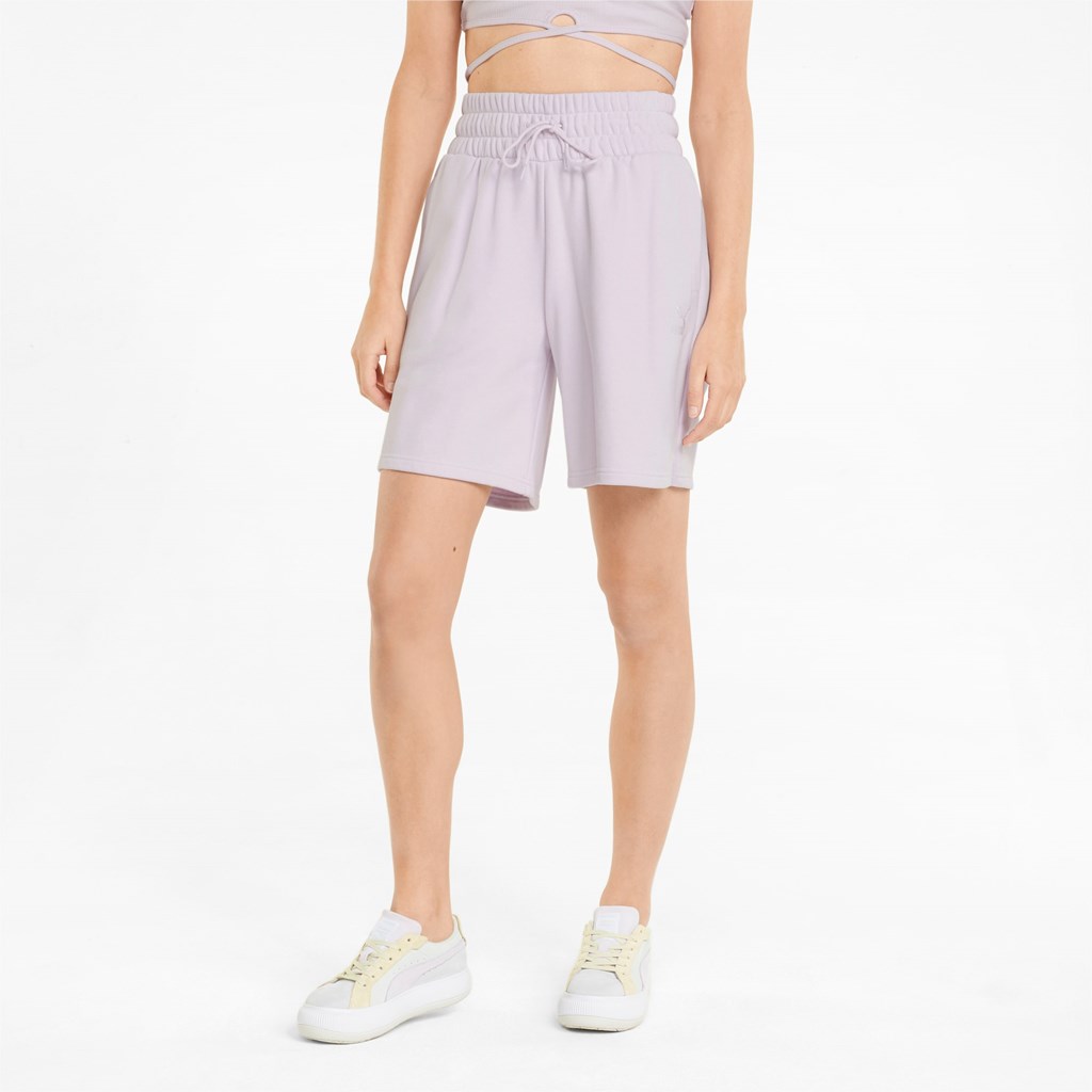 Puma Classics High-Liv Shorts Dame Lavendel | OB6910345