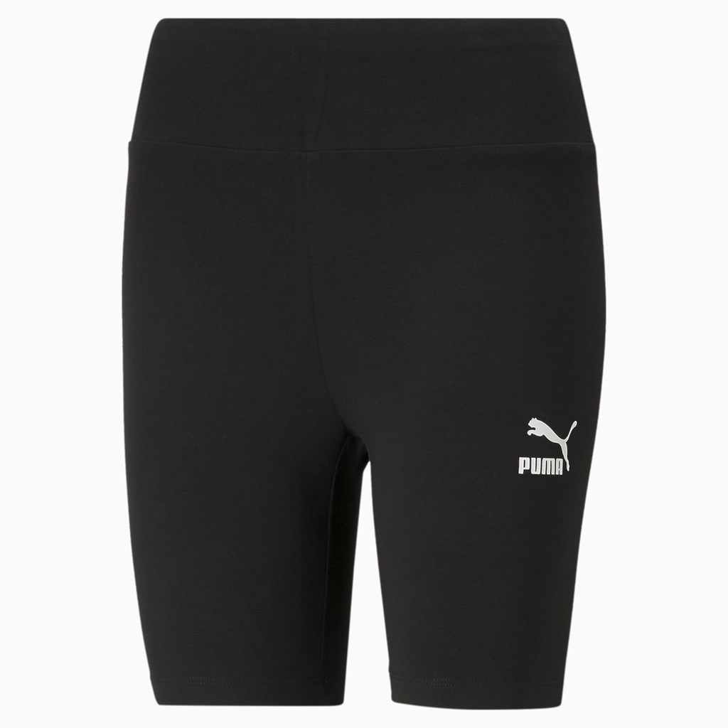 Puma Classics Kort Leggings Dame Svarte | 930IBAENH