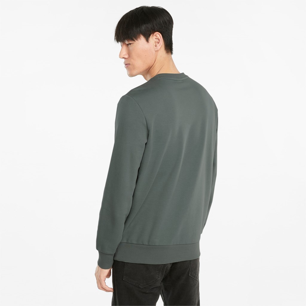 Puma Classics Logo Crew Neck Gensere Herre Grønn | IW3501479