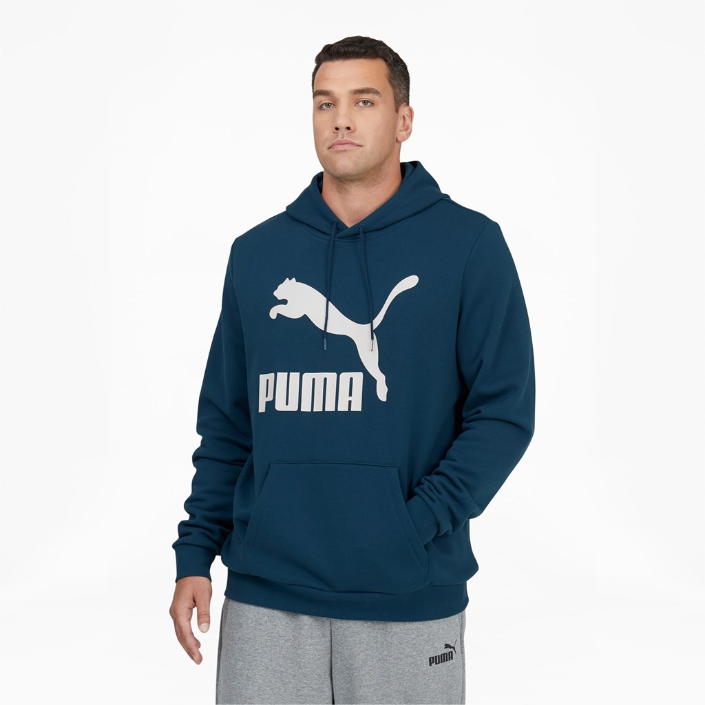 Puma Classics Logo FL BT Hettegensere Herre Blå | 469UECKZL