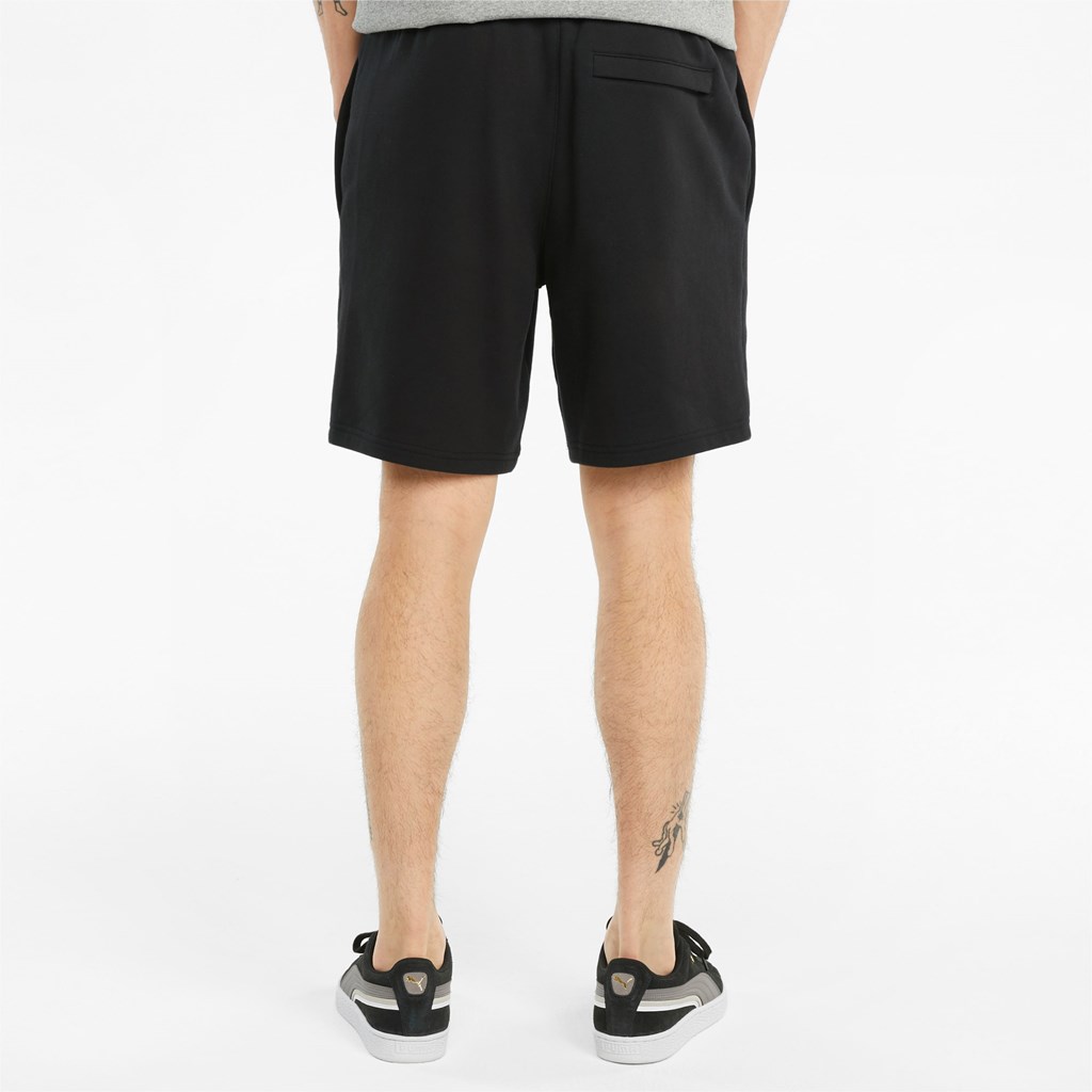 Puma Classics Logo French Terry Shorts Herre Svarte | DK4520613