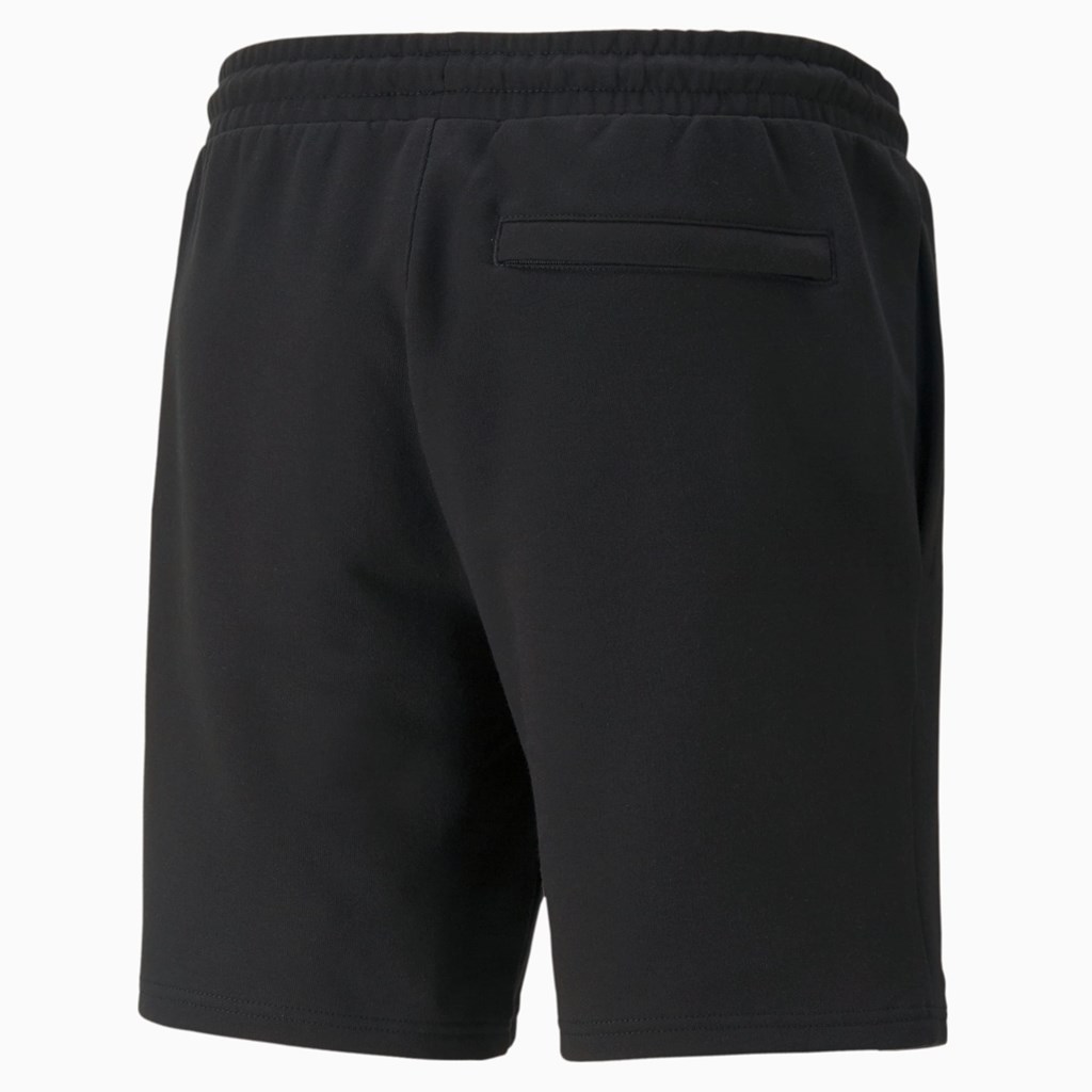 Puma Classics Logo French Terry Shorts Herre Svarte | DK4520613