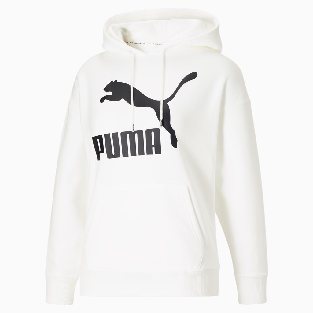 Puma Classics Logo Hettegensere Dame Hvite Svarte | 513WLKDVR