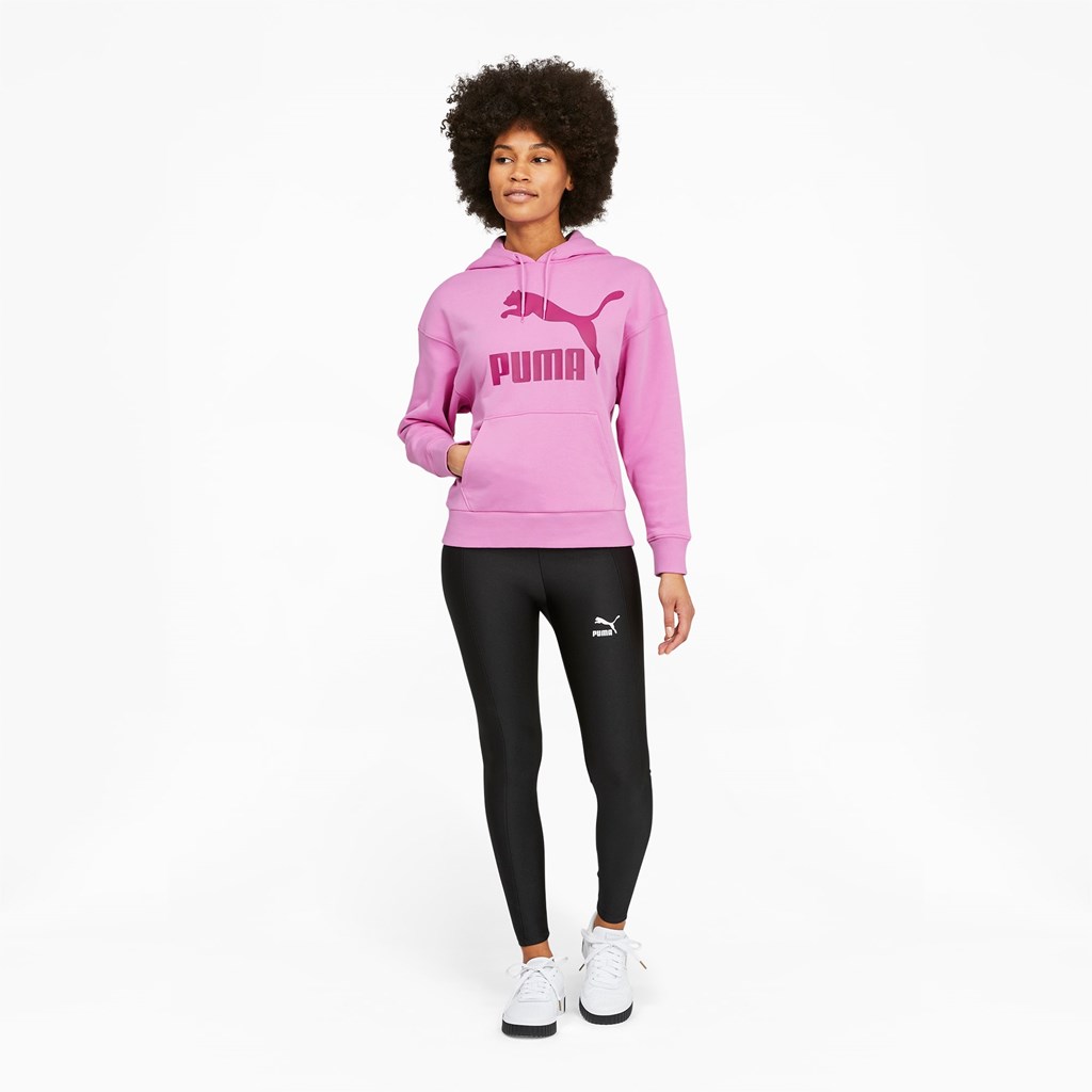 Puma Classics Logo Hettegensere Dame Opera Mauve | 420KIQREF