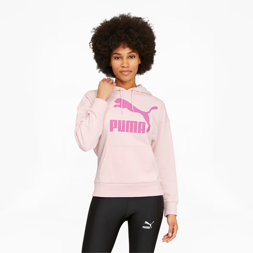 Puma Classics Logo Hettegensere Dame Rosa | 976GANBKS