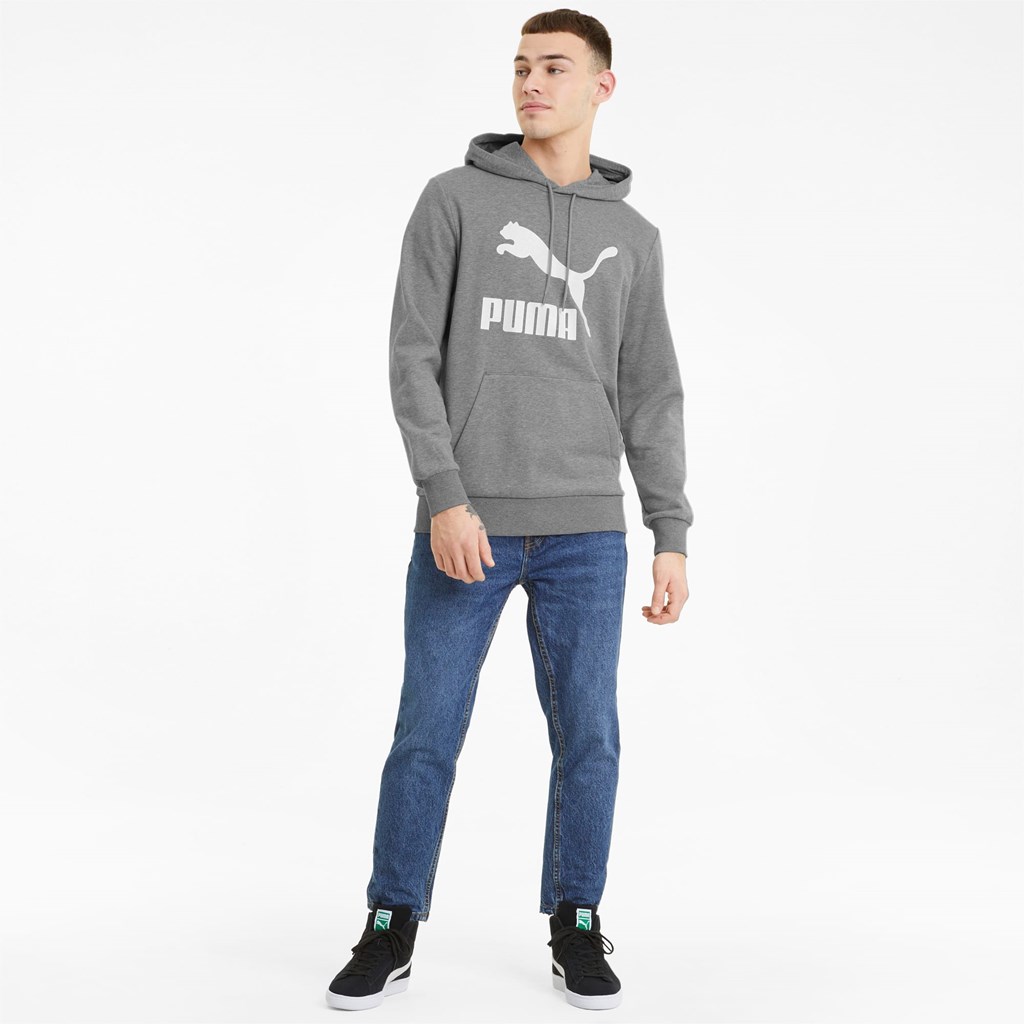 Puma Classics Logo Hettegensere Herre Medium Gray Heather | 094DJPOTE