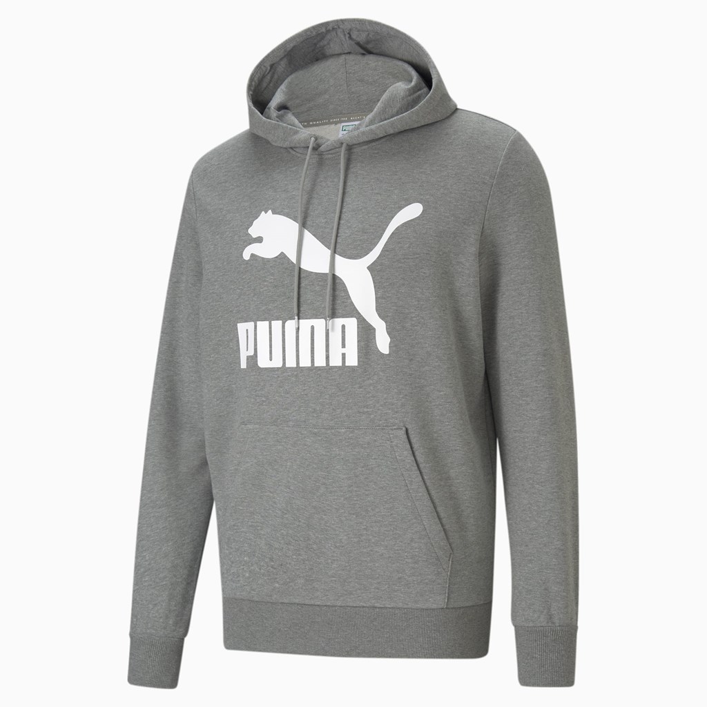 Puma Classics Logo Hettegensere Herre Medium Gray Heather | 094DJPOTE