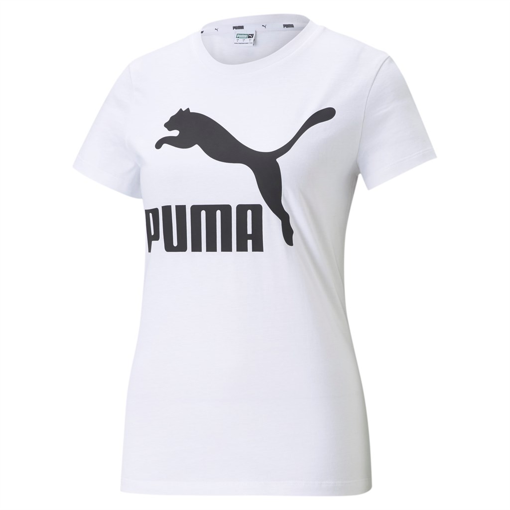 Puma Classics Logo Løpe Tskjorte Dame Hvite | 097XRFCQO