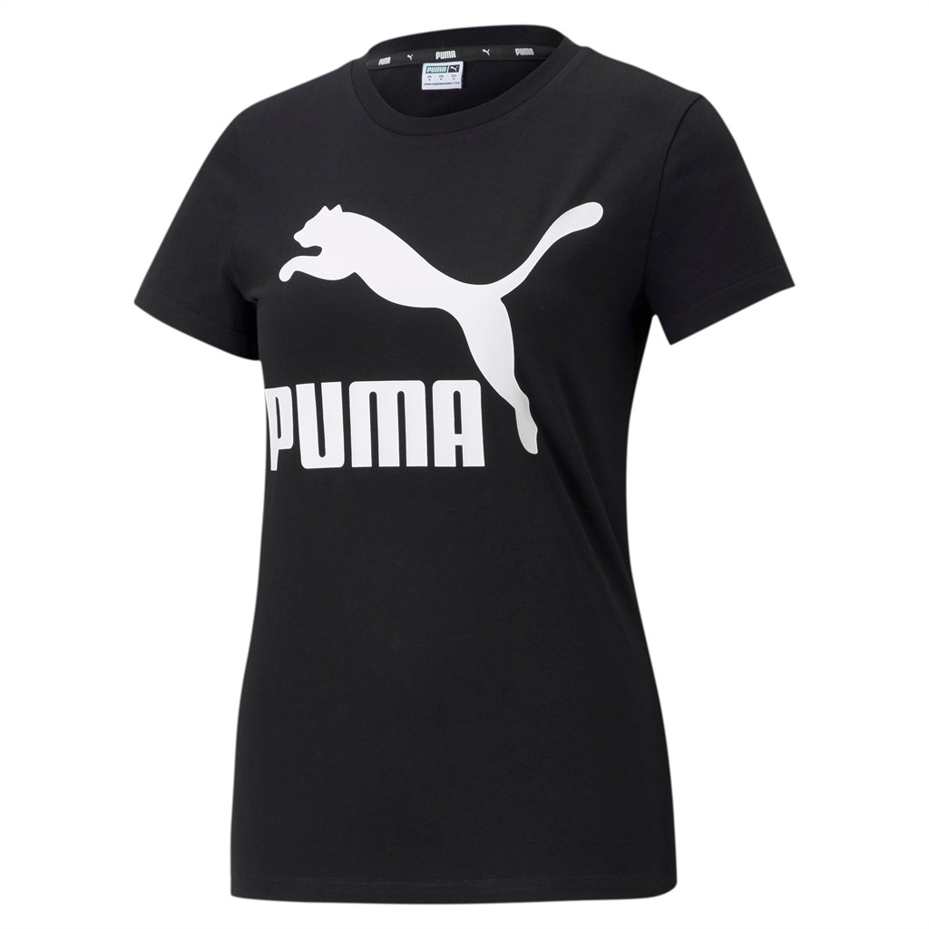 Puma Classics Logo Løpe Tskjorte Dame Svarte | 467ZVAONX