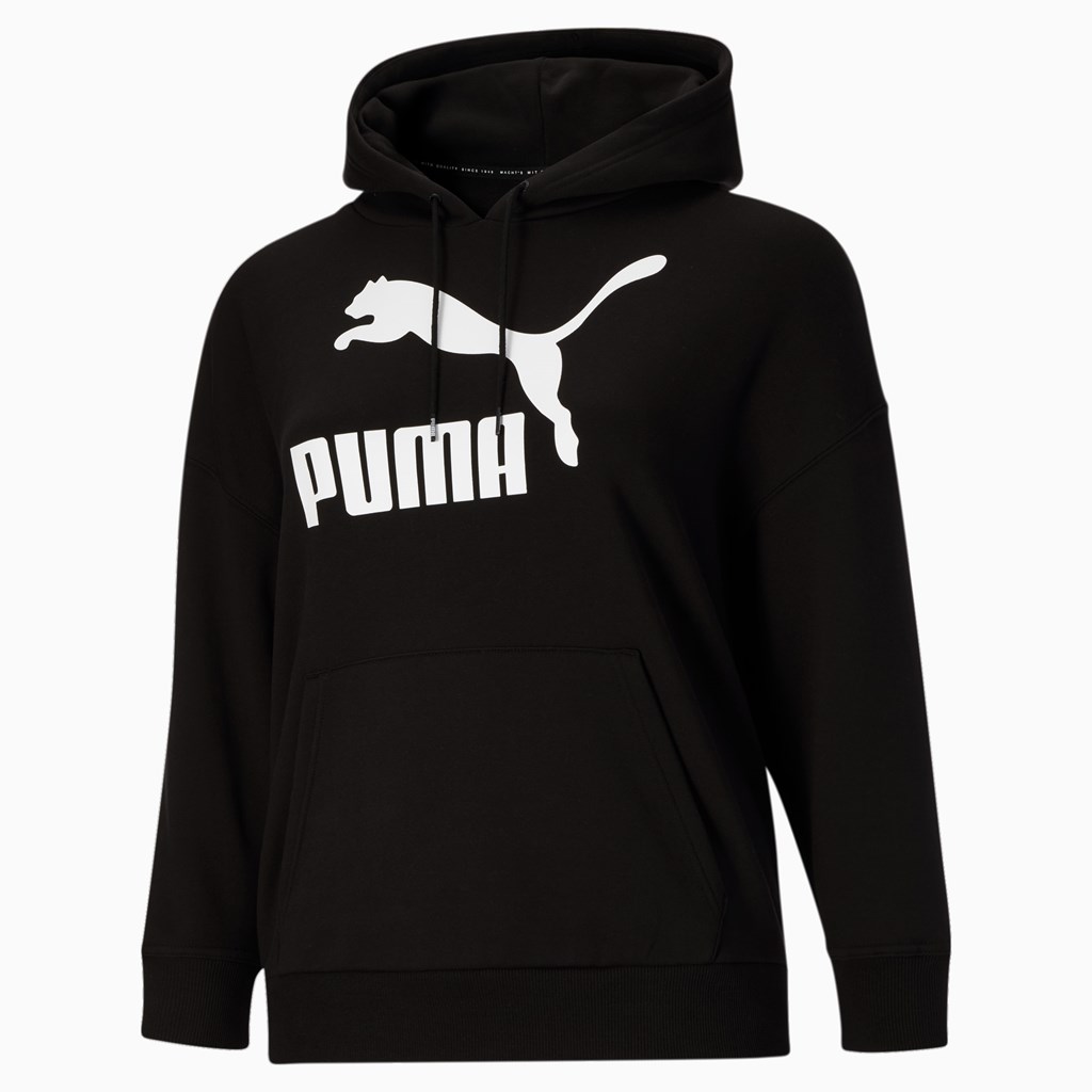 Puma Classics Logo PL Hettegensere Dame Svarte Hvite | 206OMCSHJ