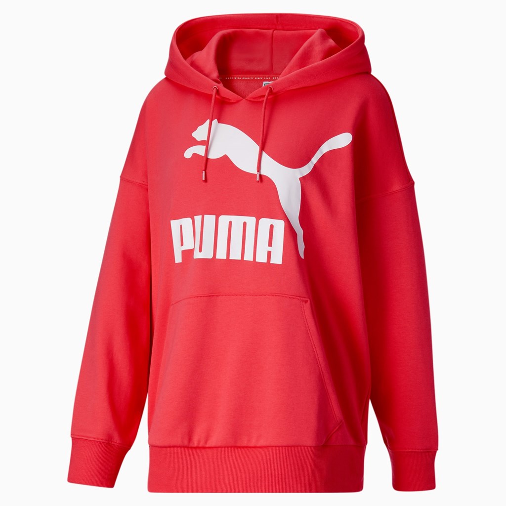 Puma Classics Logo PL Hettegensere Dame Rosa | 581ZVCGNM