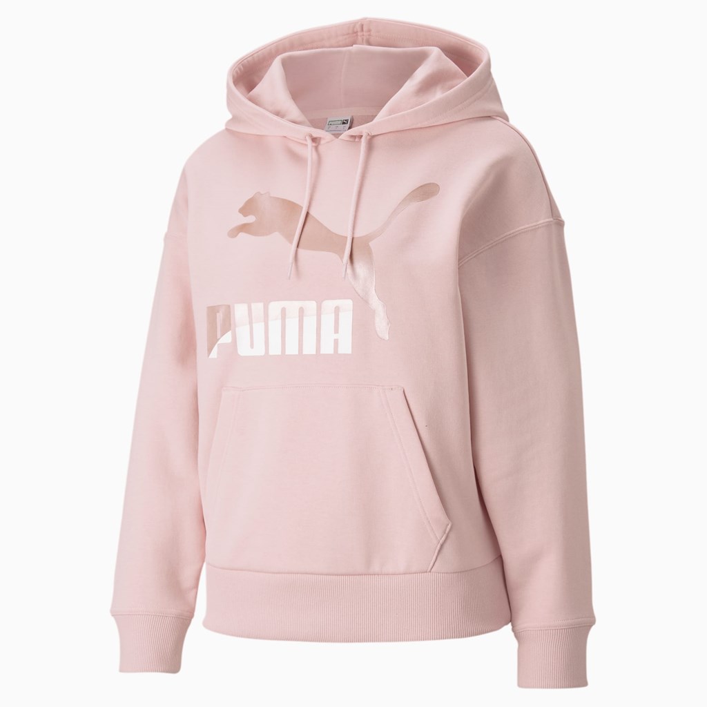 Puma Classics Logo PL Hettegensere Dame Lotus / Pearl | 651JHVNLQ