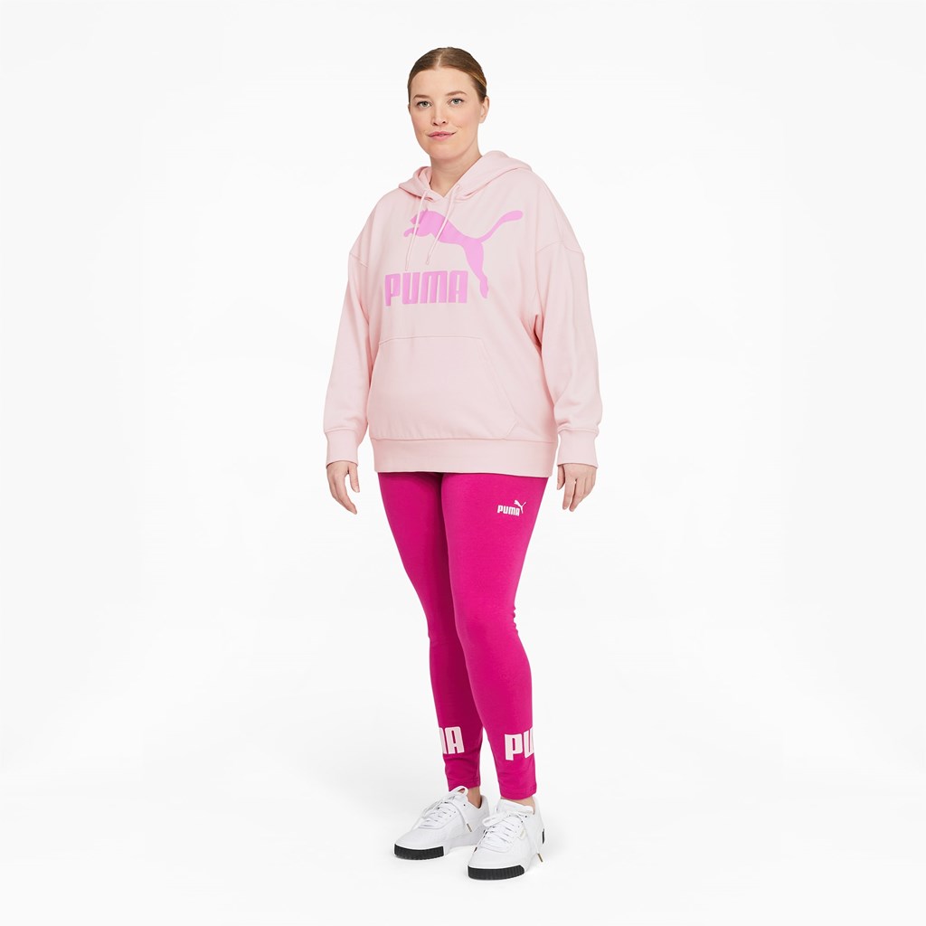 Puma Classics Logo PL Hettegensere Dame Rosa | 931ETWLAZ