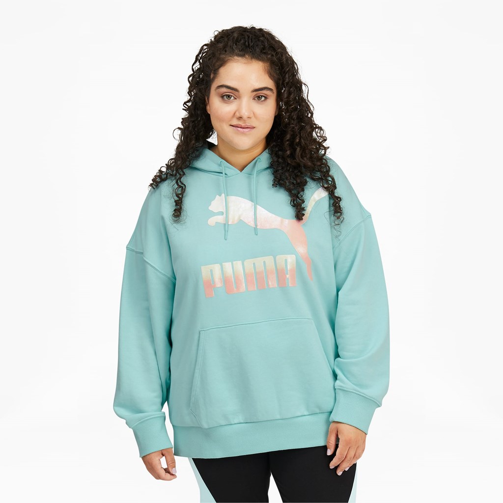 Puma Classics Logo PL Hettegensere Dame Blå | 984PSTUIV