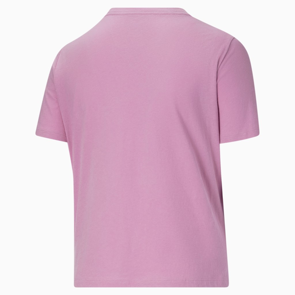 Puma Classics Logo PL Løpe Tskjorte Dame Opera Mauve | 401IGRJZH