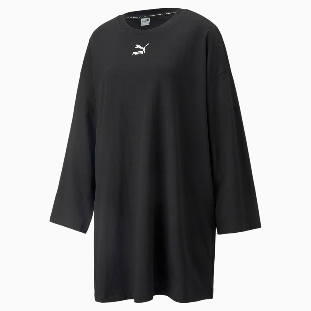 Puma Classics Long Sleeve Tee Kjoler Dame Svarte | 964SVBJEN