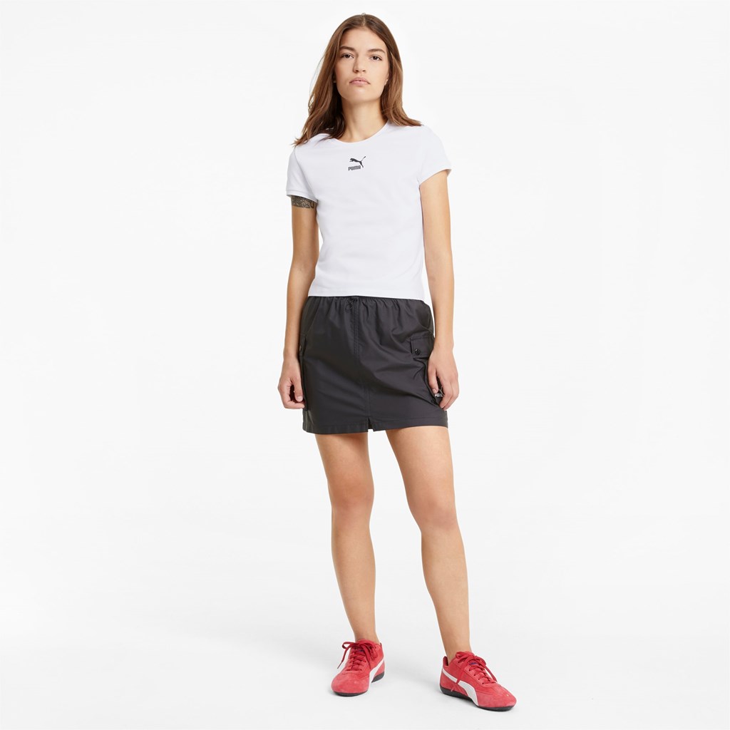 Puma Classics Løpe Tskjorte Dame Hvite | 086IMURLG