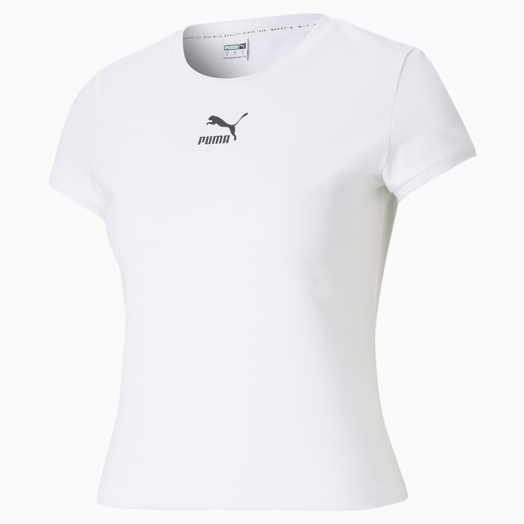 Puma Classics Løpe Tskjorte Dame Hvite | 086IMURLG