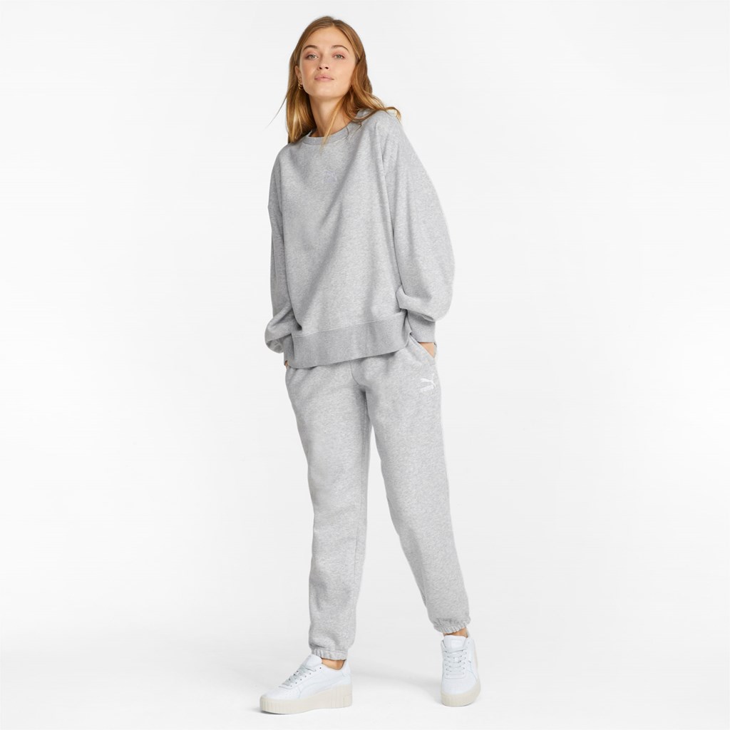 Puma Classics Oversized Crew Sweatshirt Dame Lyse | GA4589273