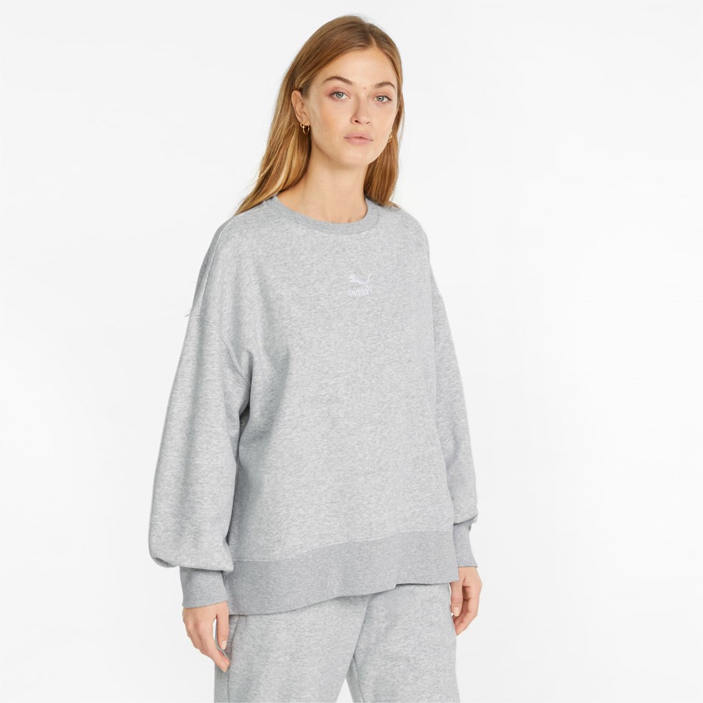 Puma Classics Oversized Crew Sweatshirt Dame Lyse | GA4589273