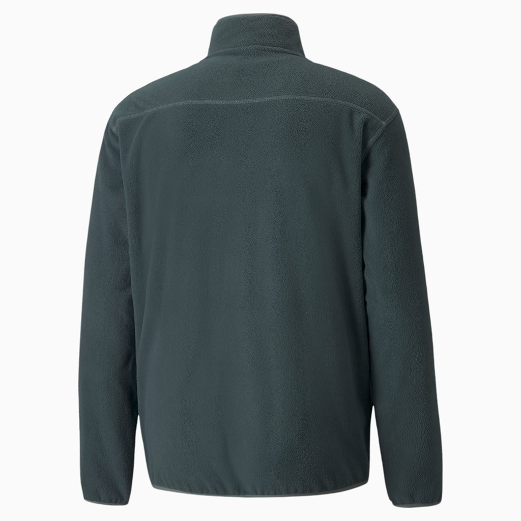 Puma Classics Polar Fleece Half-Zip Jakke Herre Grønn | 615YMFCRQ