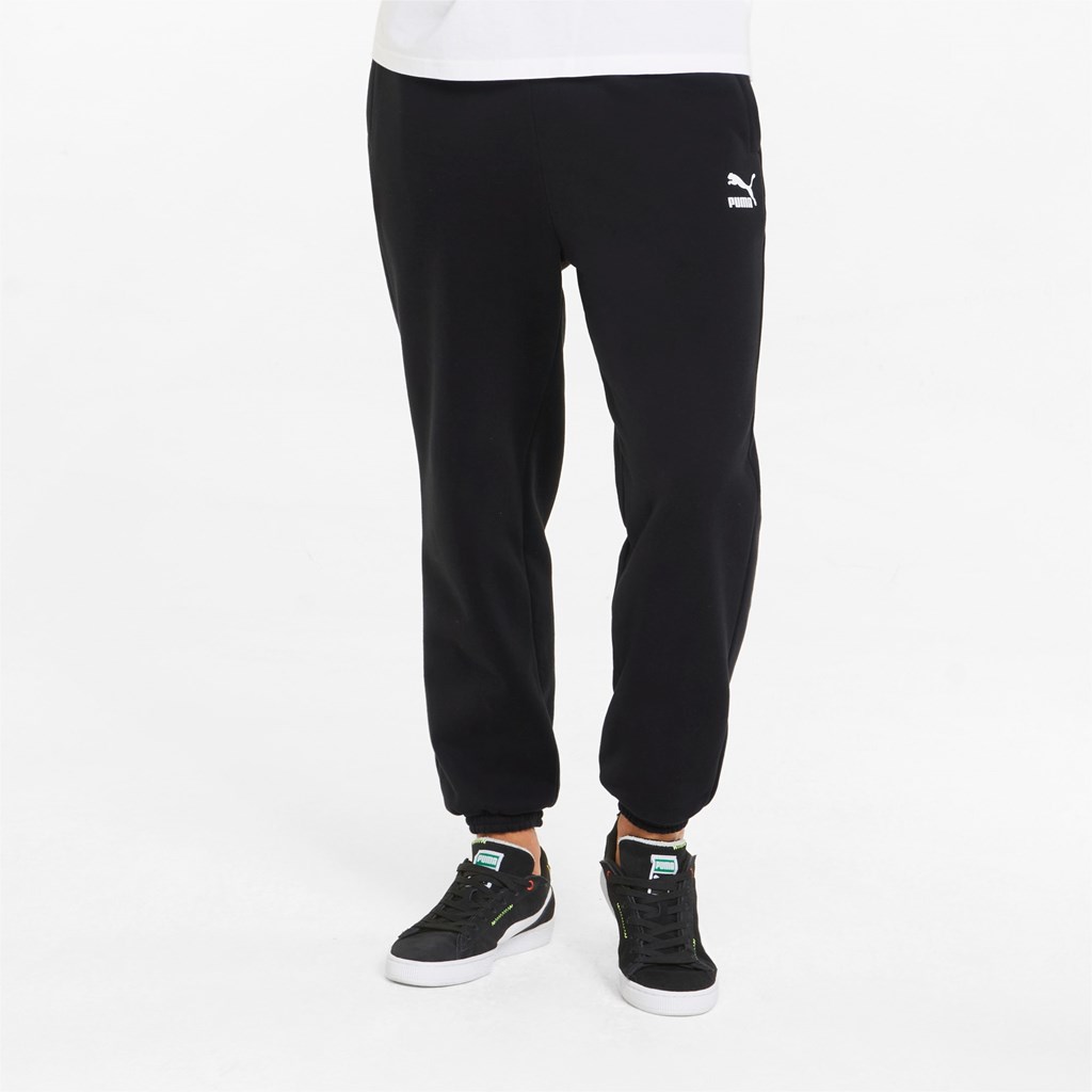 Puma Classics Relaxed Sweatpants Herre Svarte | DR4612079