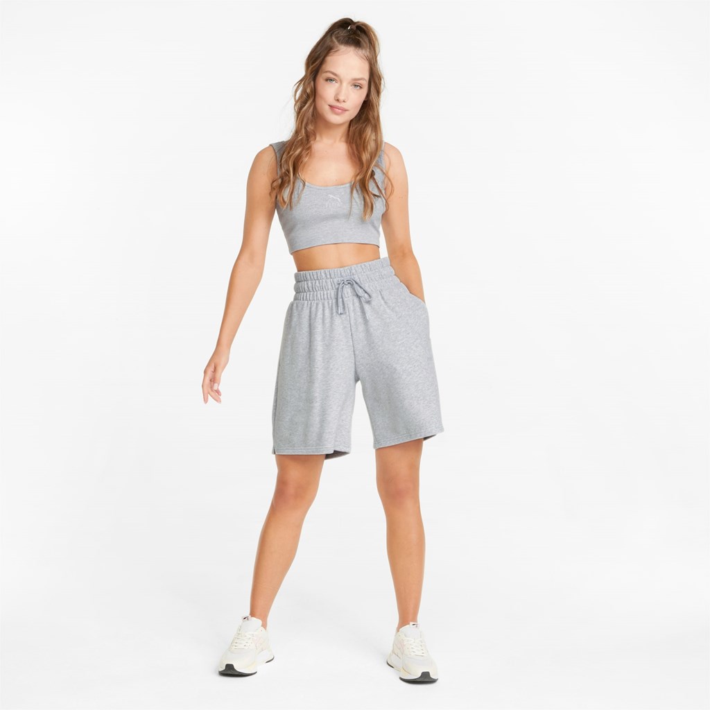 Puma Classics Ribbed Crop Topper Dame Lyse | KL7294053