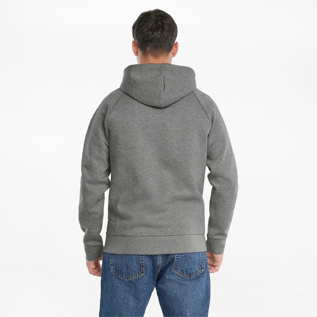 Puma Classics Tech Full-Zip Hettegensere Herre Medium Gray Heather | 957IFVUBY