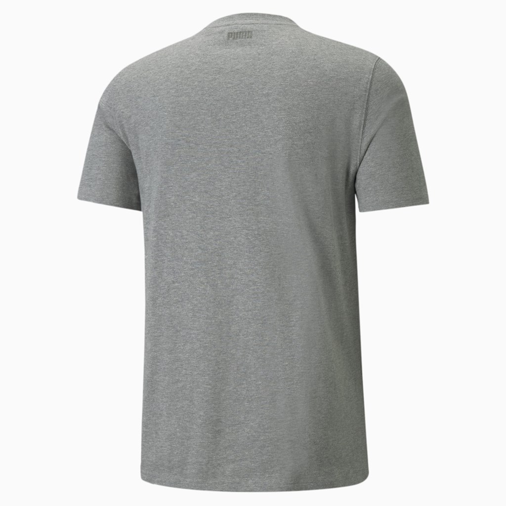 Puma Clutch Kort Sleeve Basketball Løpe Tskjorte Herre Medium Gray Heather | 427AHOZES