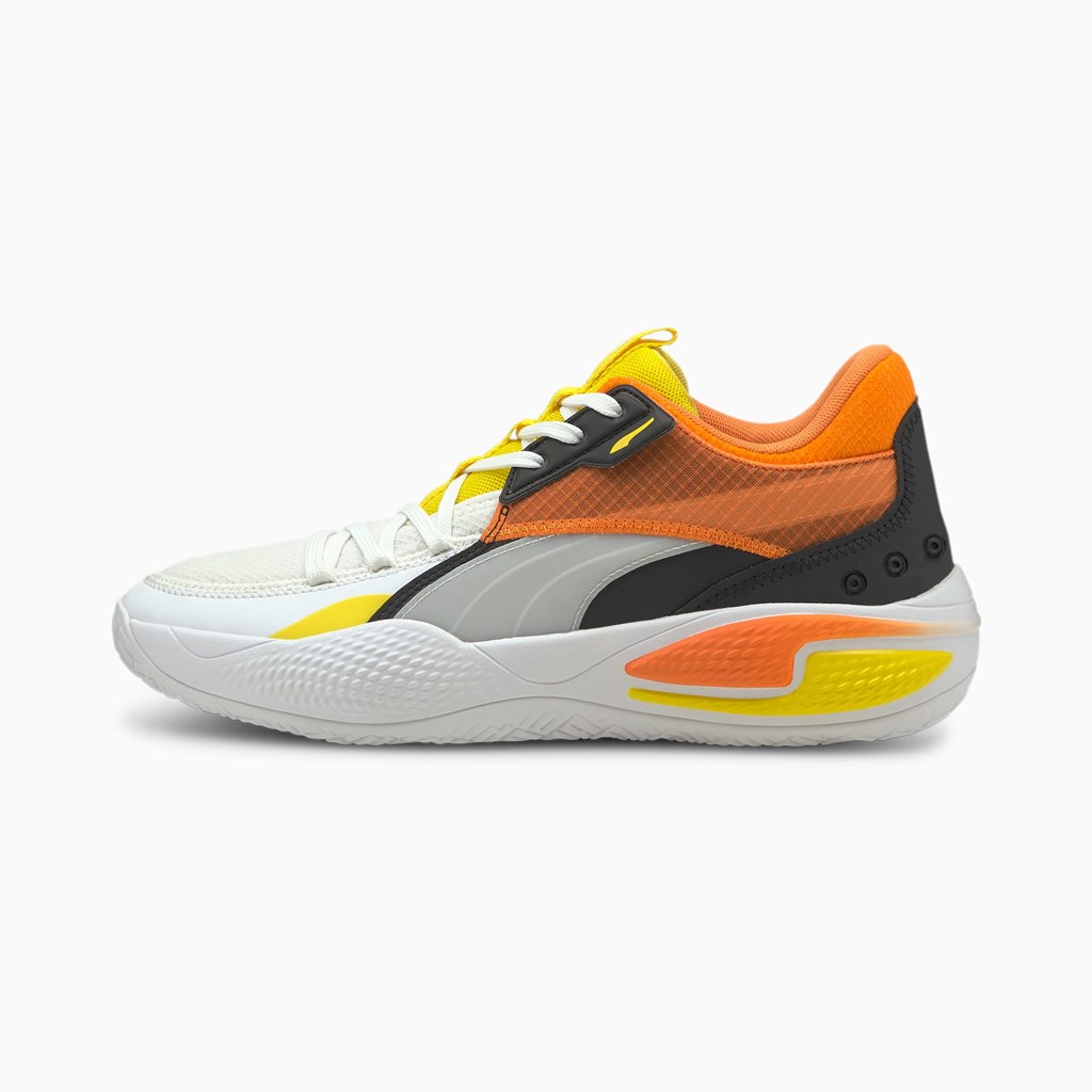 Puma Court Rider Court Crush Street Basketsko Herre Hvite | 704VGQJSB