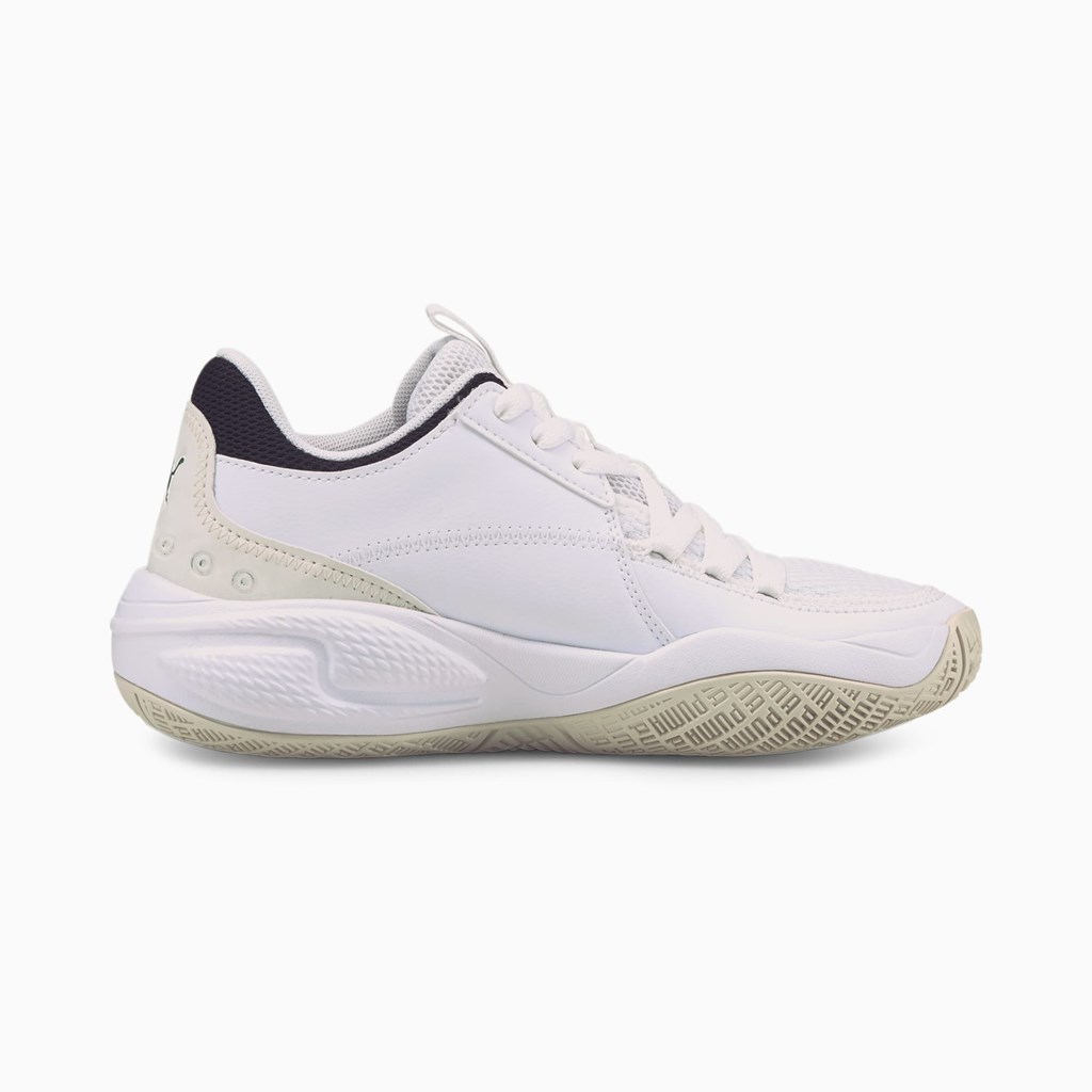 Puma Court Rider I Basketball Jr Basketsko Jente Hvite | 845POEBKF