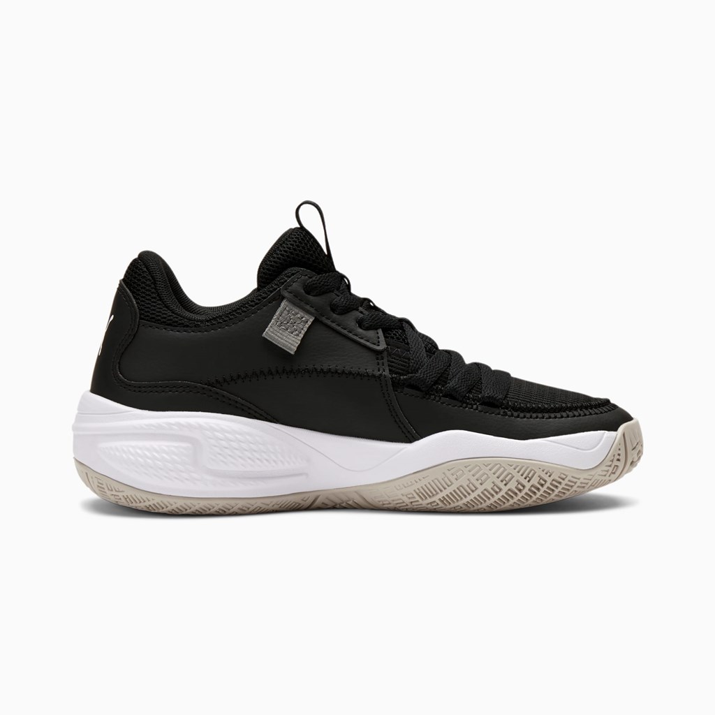 Puma Court Rider JR Basketsko Gutt Svarte Hvite | 283IPFODU