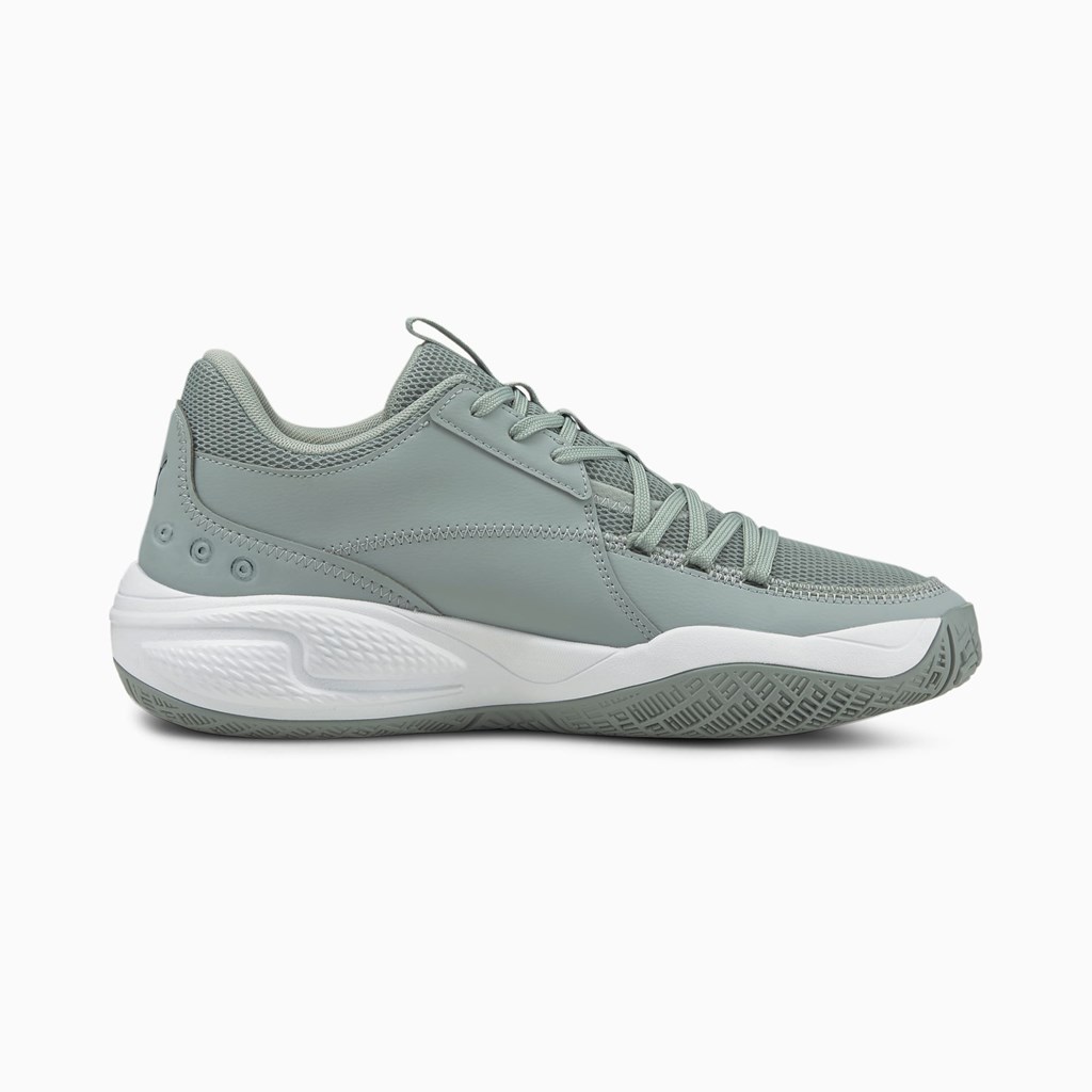 Puma Court Rider Team Basketsko Dame Svarte | 216UNFTWA