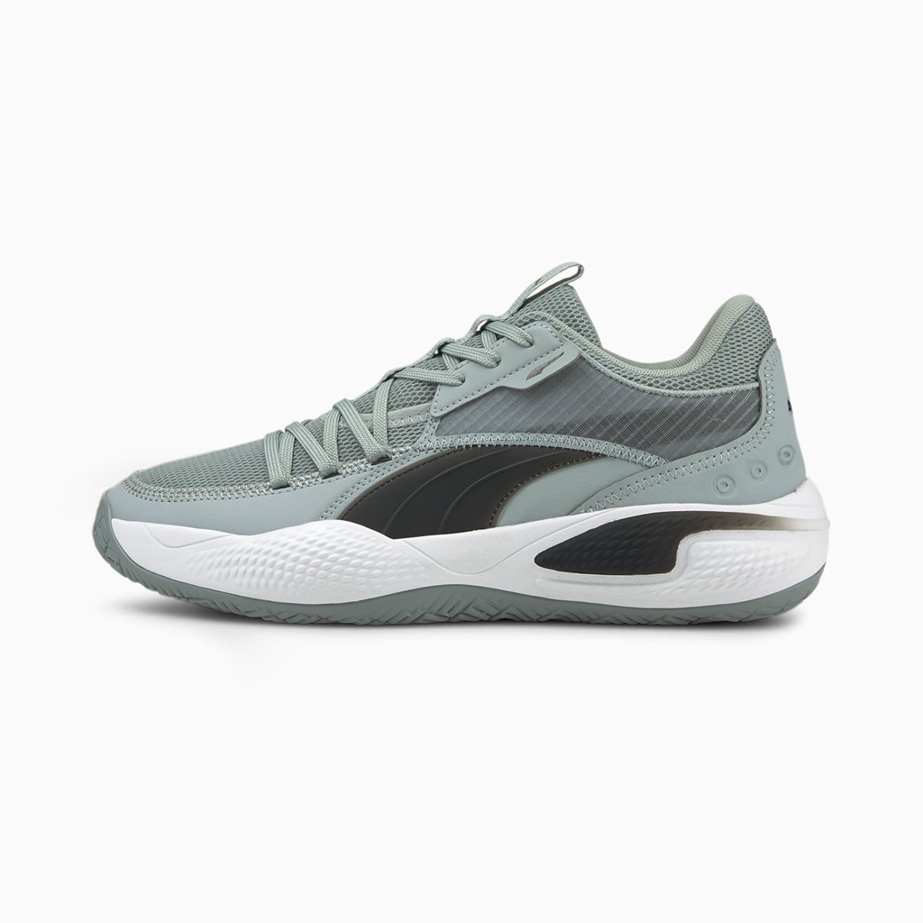 Puma Court Rider Team Basketsko Dame Svarte | 216UNFTWA