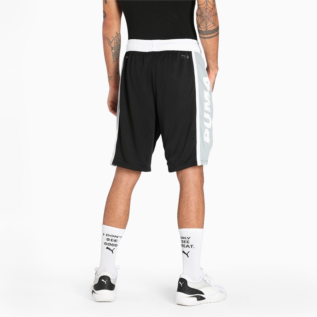 Puma Curl Basketball Shorts Herre Svarte | IT1956384