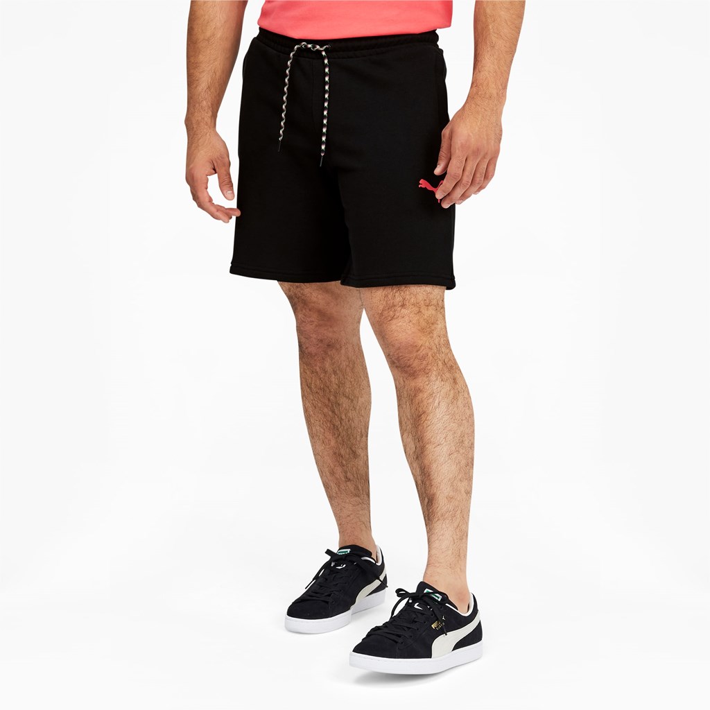 Puma Dazed INTL Shorts Herre Svarte | RA8574213