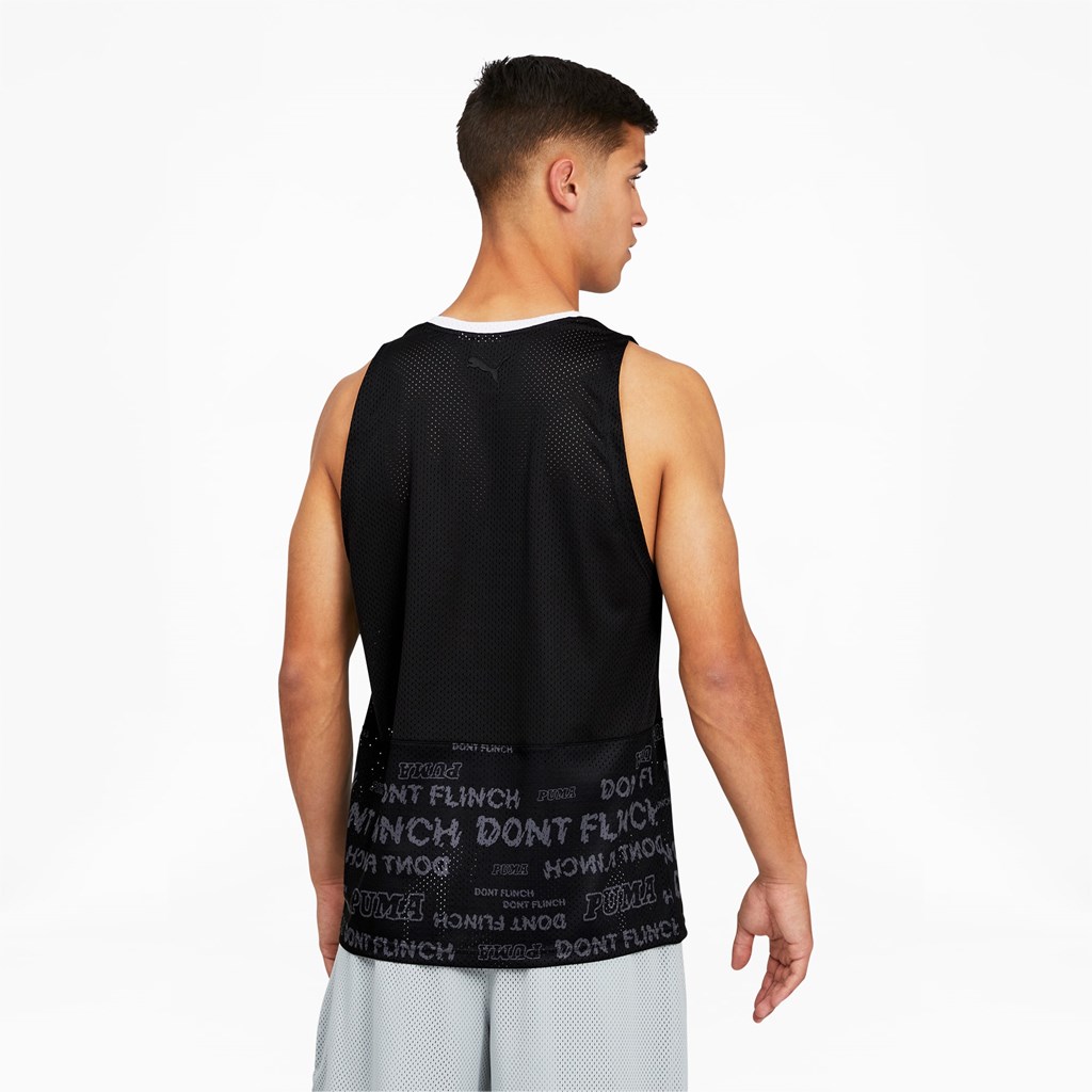 Puma Don't Sweat It Basketball Singlet Herre Svarte | TM9206837